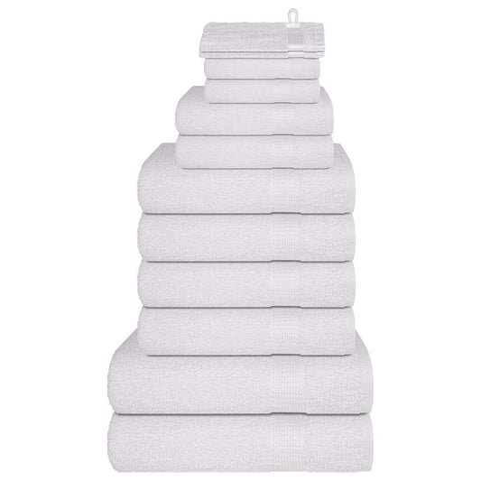 12-tlg. Handtuch-Set Weiß 360 g/m² 100% Baumwolle