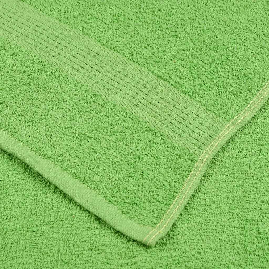 12-tlg. Handtuch-Set Apfelgrün 360 g/m² 100% Baumwolle