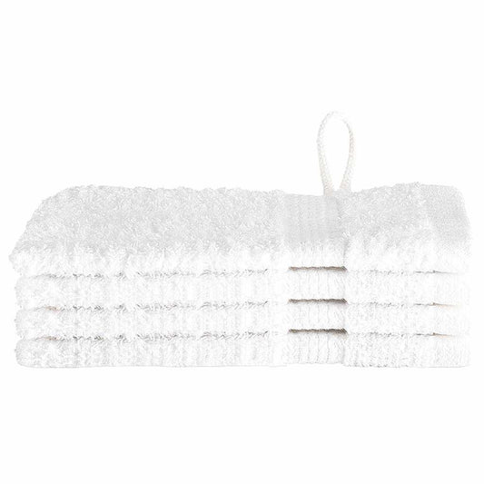 Waschlappen 4 pcs Weiß Baumwolle