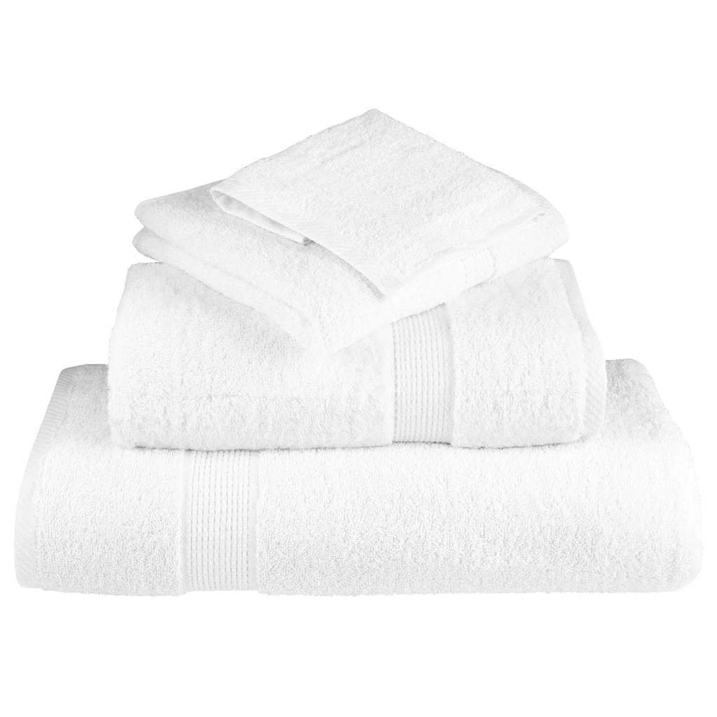 Waschlappen 4 pcs Weiß Baumwolle