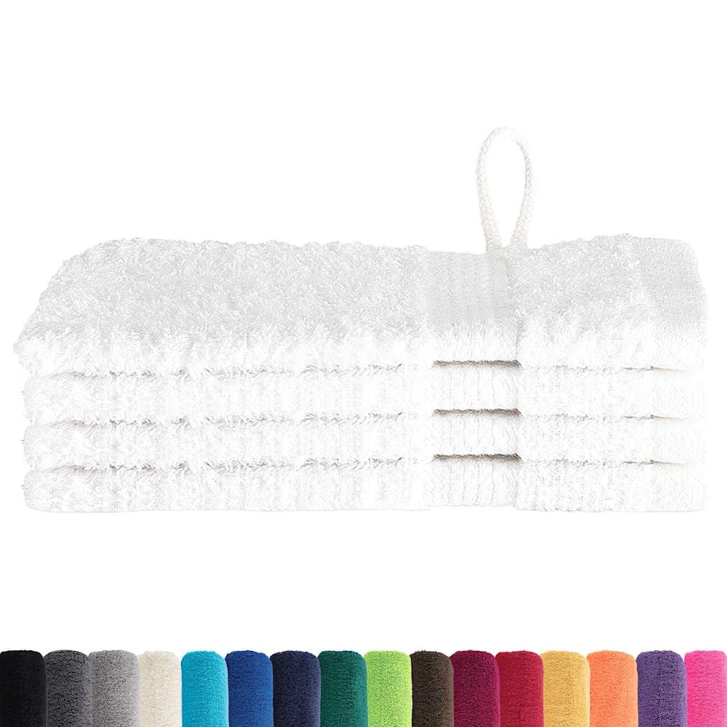 Waschlappen 4 pcs Weiß Baumwolle