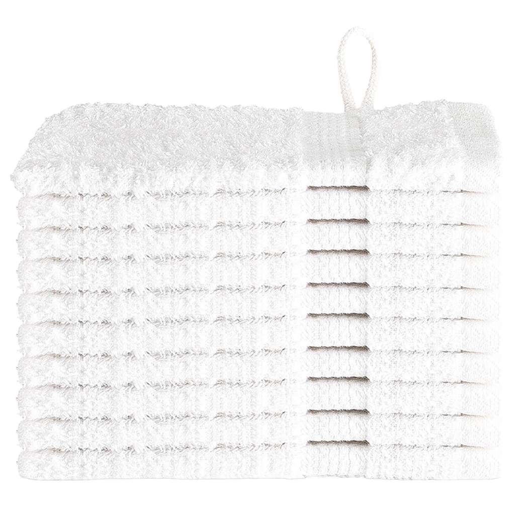 Waschlappen 10 pcs Weiß Baumwolle