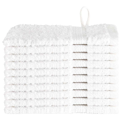 Waschlappen 10 pcs Weiß Baumwolle