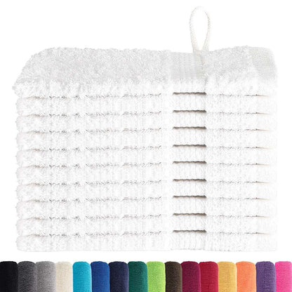 Waschlappen 10 pcs Weiß Baumwolle