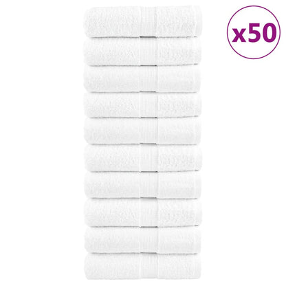 Premium-Waschlappen SOLUND 50 Stk Weiß 15x21cm 600 g/m²