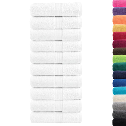 Premium-Waschlappen SOLUND 50 Stk Weiß 15x21cm 600 g/m²