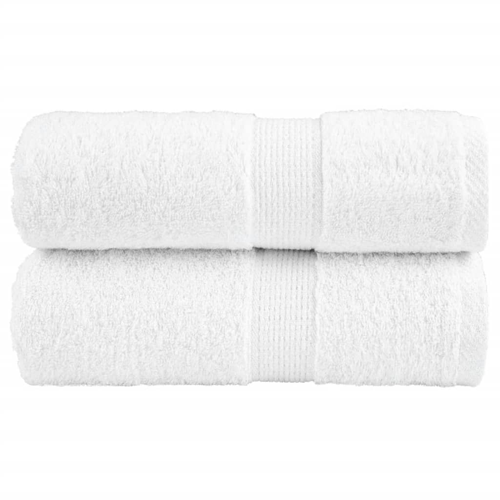 Premium Waschhandtücher SOLUND 2 Stück Weiß 30x30cm 600gsm