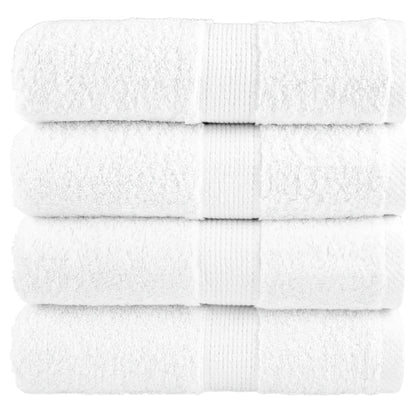 Premium Waschhandtücher SOLUND 4er-Set Weiß 30x30cm 600gsm