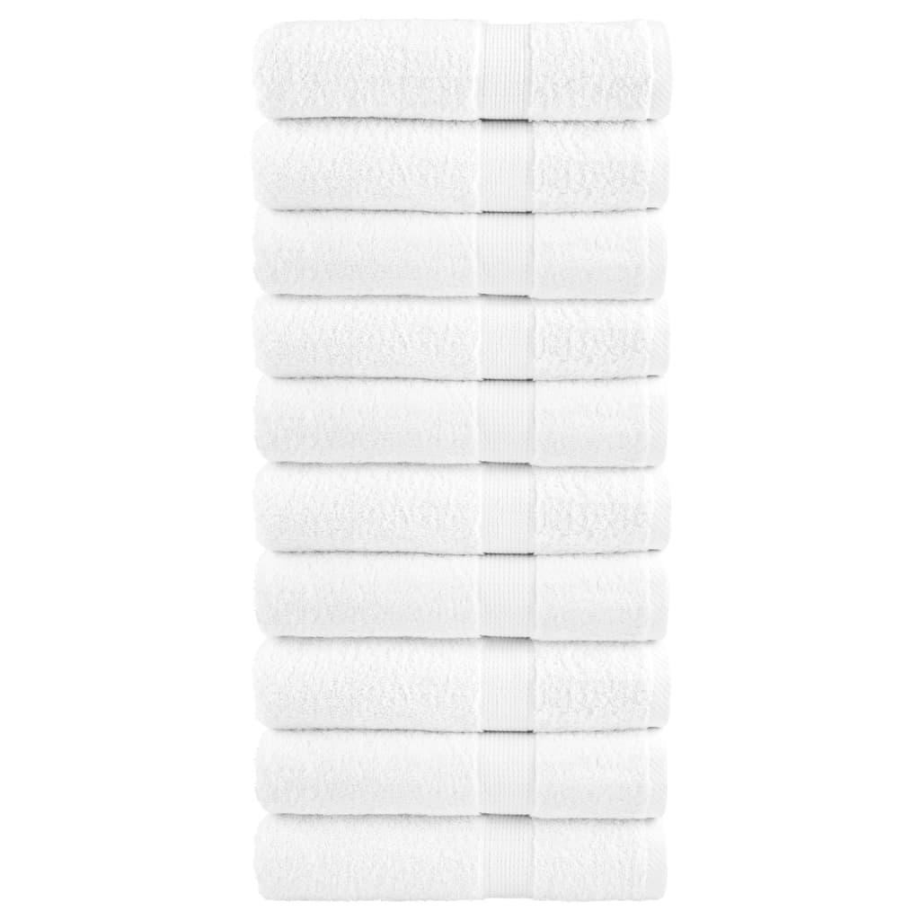 Premium-Handtücher SOLUND 10 Stk. Weiß 50x100cm 600 g/m²