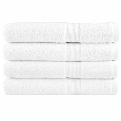 Premium-Saunatücher SOLUND 4 Stk Weiß 80x200 cm 600 g/m²