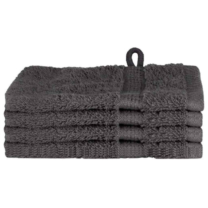 Waschlappen 4 pcs Anthrazit Baumwolle