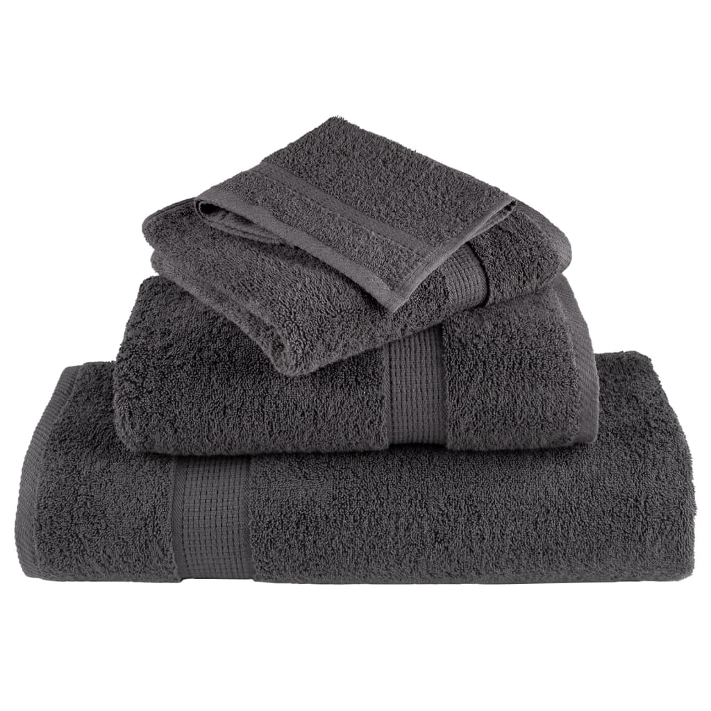 Premium-Waschlappen SOLUND 50 Stk Anthrazit 15x21 cm 600 g/m²