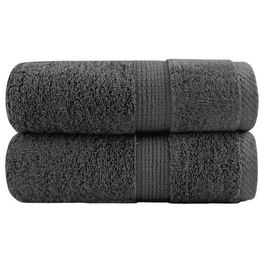 Premium Waschhandtücher SOLUND 2 Stück Anthrazit 30x30cm 600gsm