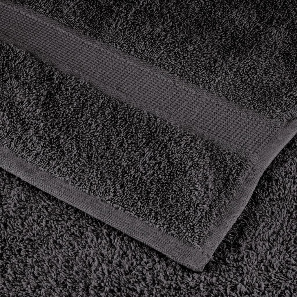 Premium Waschhandtücher SOLUND 4er-Set Anthrazit 30x30cm 600gsm