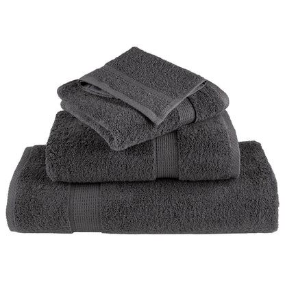 Premium-Gästetücher SOLUND 2 Stk. Anthrazit 30x50 cm 600 g/m²
