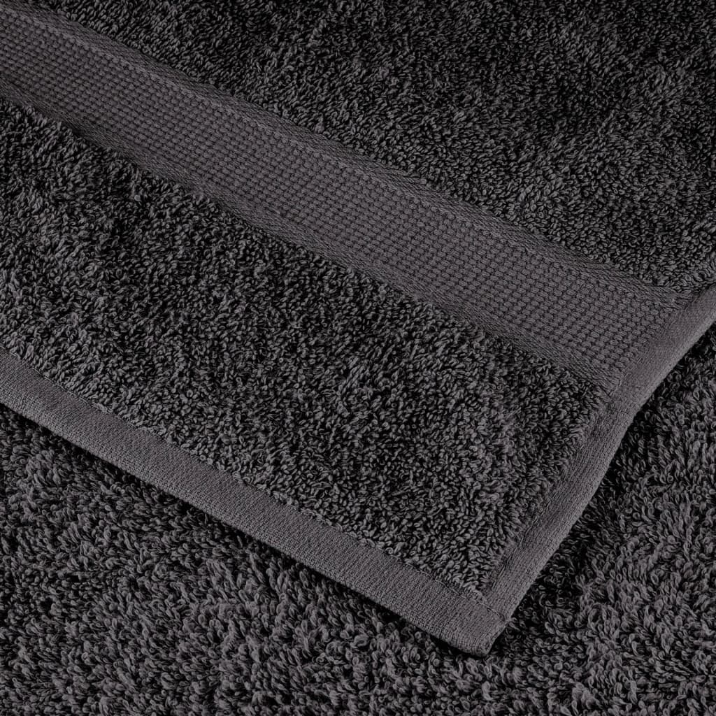Premium-Gästetücher SOLUND 2 Stk. Anthrazit 30x50 cm 600 g/m²