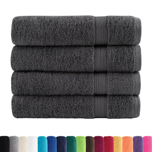 Premium-Handtücher SOLUND 4 Stk. Anthrazit 50x100 cm 600 g/m²