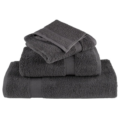 Premium-Handtücher SOLUND 4 Stk. Anthrazit 50x100 cm 600 g/m²