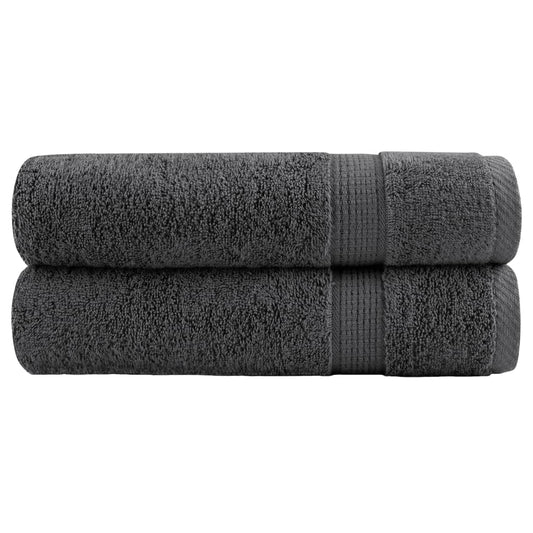 Premium-Duschtücher SOLUND 2 Stk. Anthrazit 70x140 cm 600 g/m²