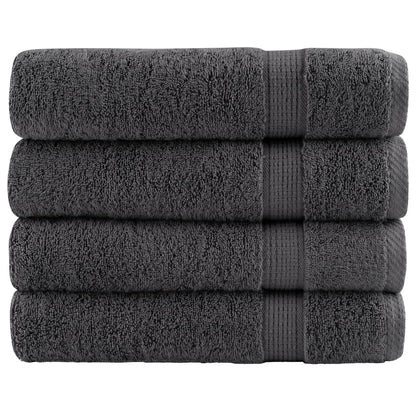 Premium-Duschtücher SOLUND 4 Stk. Anthrazit 70x140 cm 600 g/m²