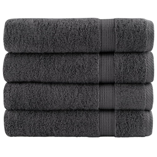 Premium-Duschtücher SOLUND 4 Stk. Anthrazit 70x140 cm 600 g/m²
