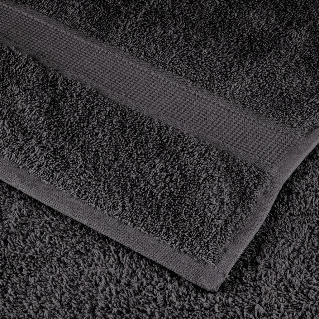 Premium-Duschtücher SOLUND 4 Stk. Anthrazit 70x140 cm 600 g/m²