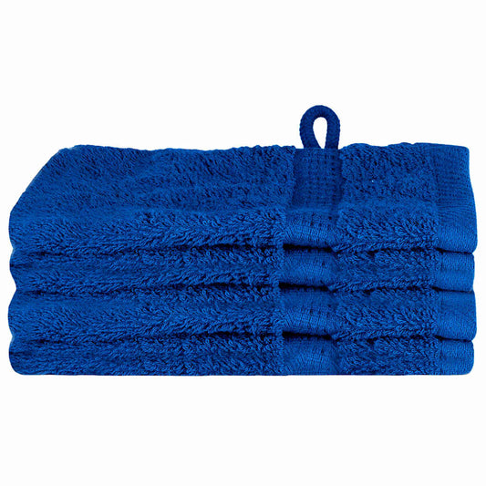 Waschlappen 4 pcs Blau Baumwolle