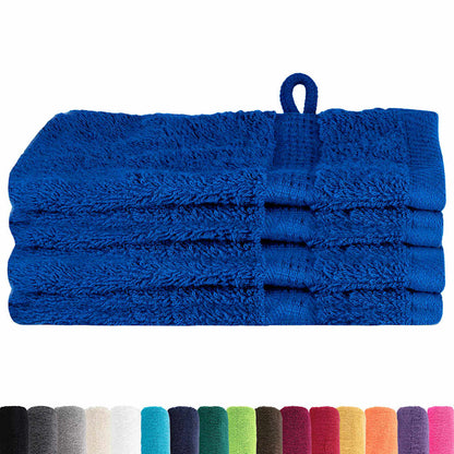 Waschlappen 4 pcs Blau Baumwolle