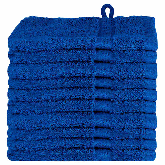 Waschlappen 10 pcs Blau Baumwolle