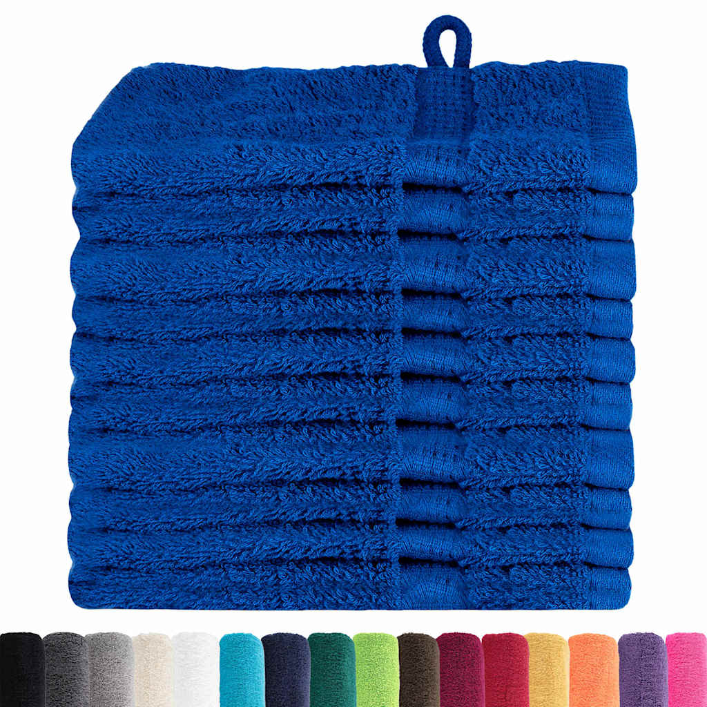 Waschlappen 10 pcs Blau Baumwolle