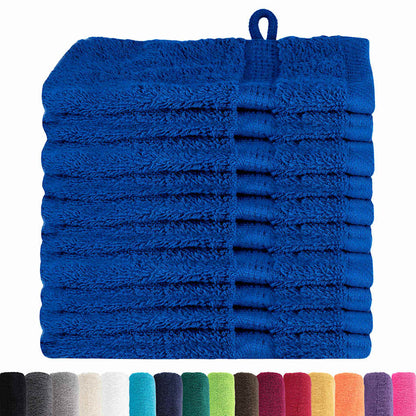 Waschlappen 10 pcs Blau Baumwolle