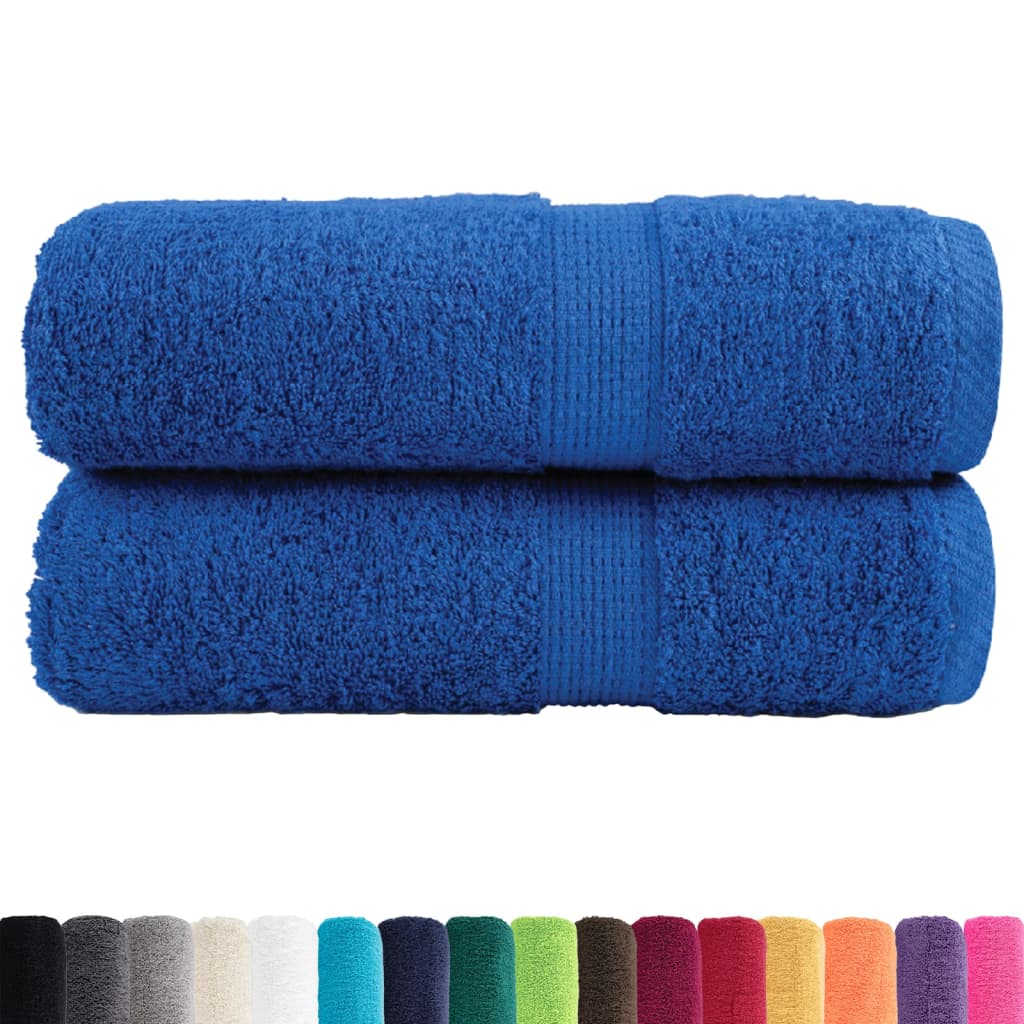 Premium Waschhandtücher SOLUND 2 Stück Blau 30x30cm 600gsm