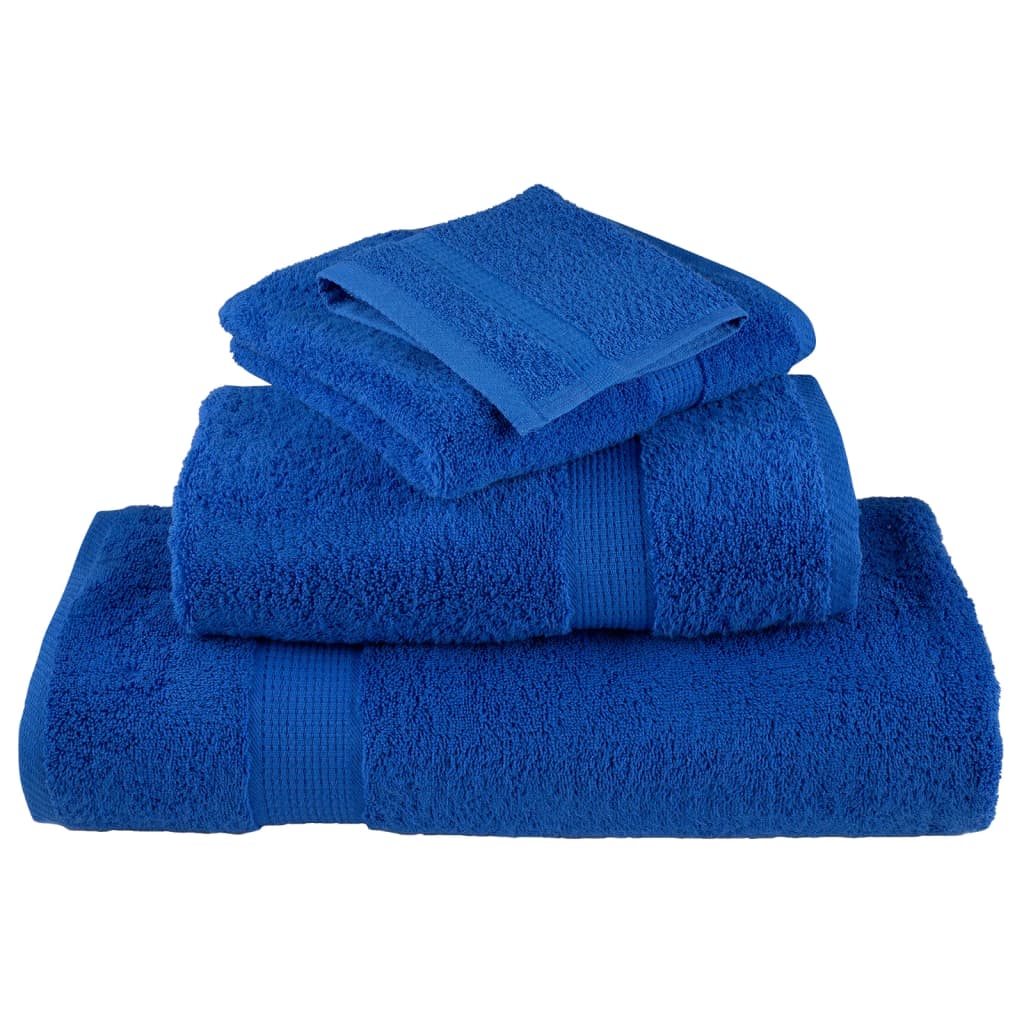 Premium Waschhandtücher SOLUND 2 Stück Blau 30x30cm 600gsm