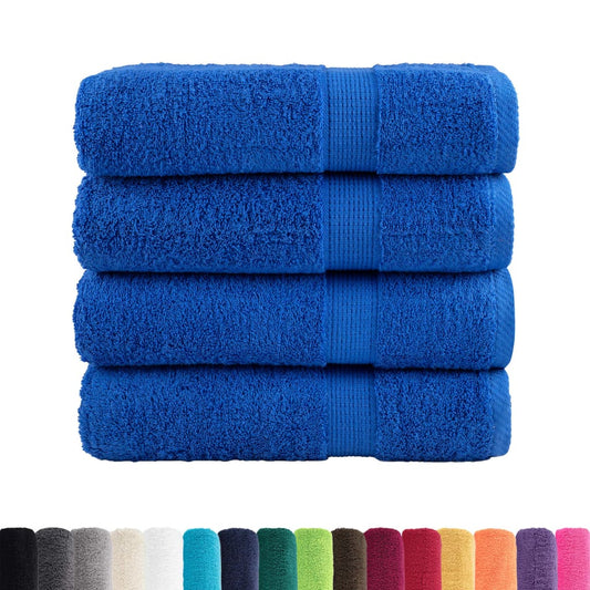 Premium-Duschtücher SOLUND 4 Stk. Blau 70x140 cm 600 g/m²