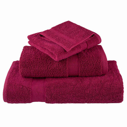 Waschlappen 4 pcs Bordeauxrot Baumwolle