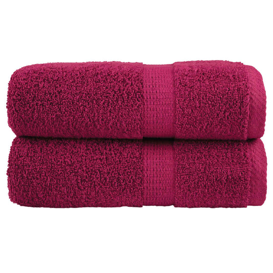 Premium Waschhandtücher SOLUND 2 Stück Bordeaux 30x30cm 600gsm