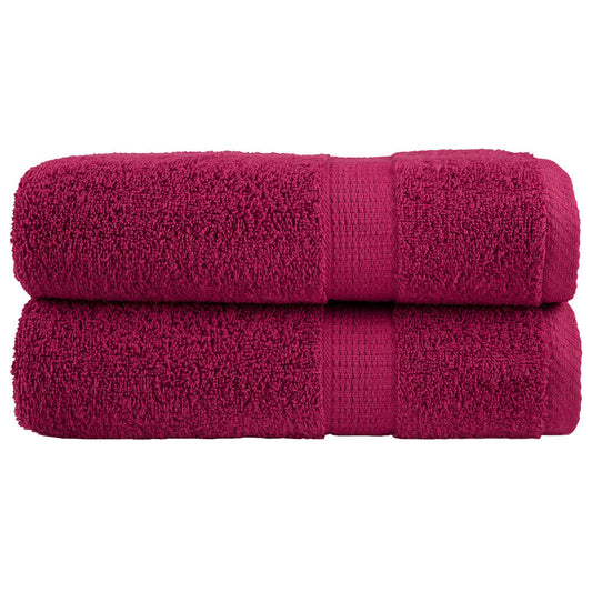 Premium-Duschtücher SOLUND 2 Stk. Bordeaux 70x140 cm 600 g/m²