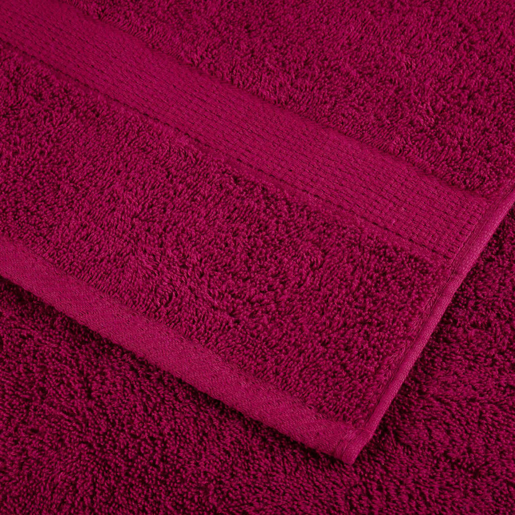Premium håndklæder SOLUND 10 stk Bordeaux 100x200 cm 600 g/m²