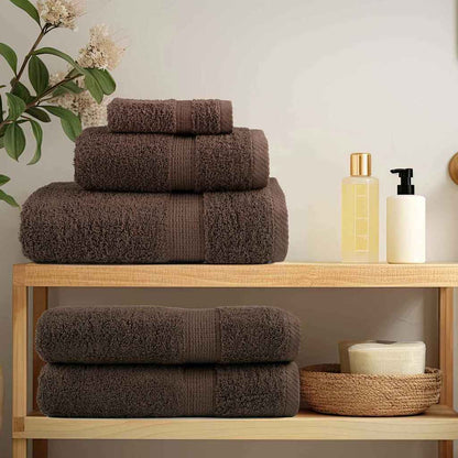 Waschlappen 2 pcs Braun Baumwolle