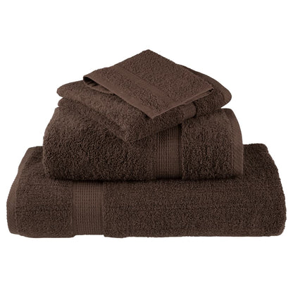 Premium Waschhandtücher SOLUND 2 Stück Braun 30x30cm 600gsm
