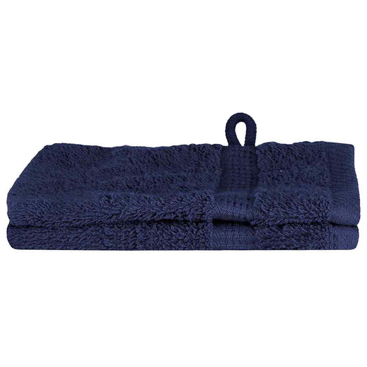 Waschlappen 2 pcs Marineblau Baumwolle
