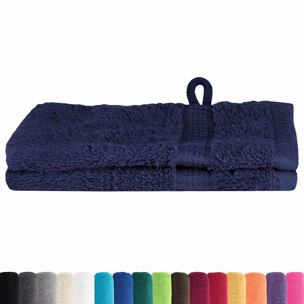 Waschlappen 2 pcs Marineblau Baumwolle