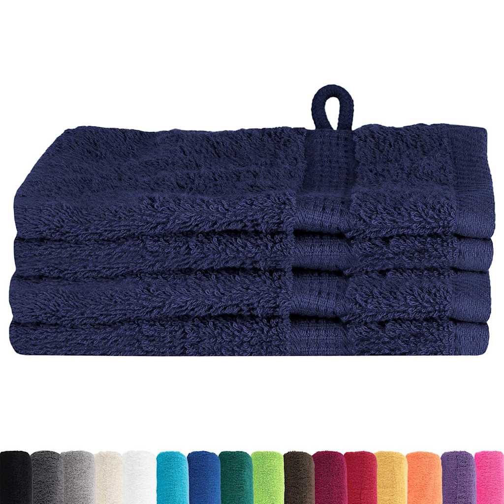 Waschlappen 4 pcs Marineblau Baumwolle