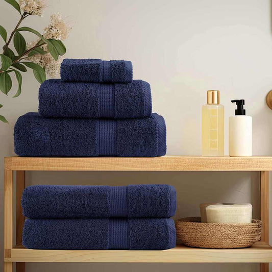 Waschlappen 10 pcs Marineblau Baumwolle