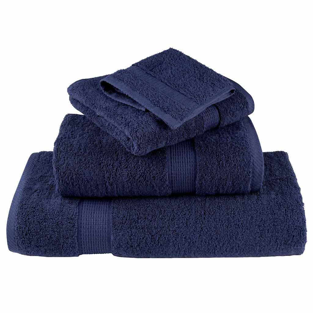 Waschlappen 10 pcs Marineblau Baumwolle