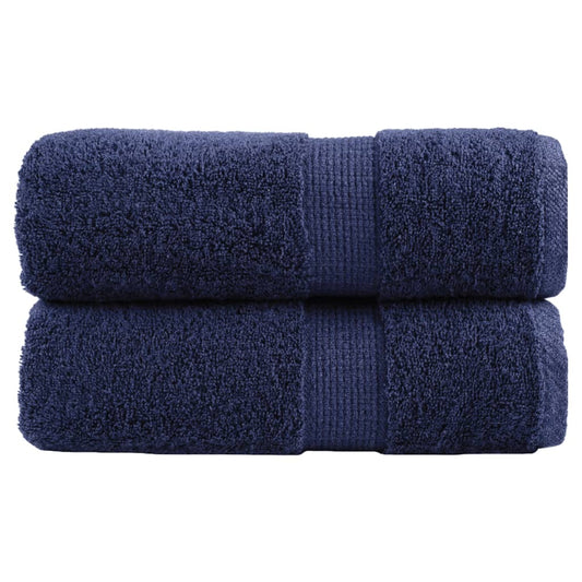 Premium Waschhandtücher SOLUND 2 Stück Marineblau 30x30cm 600gsm