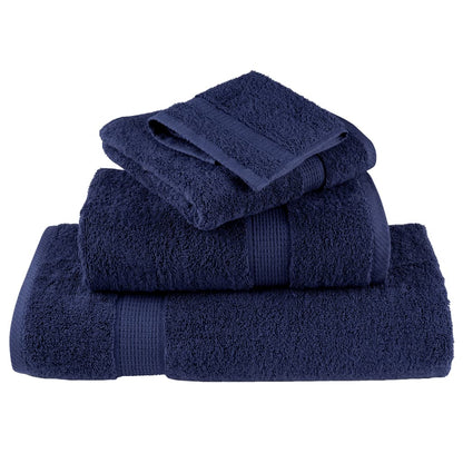 Premium Waschhandtücher SOLUND 2 Stück Marineblau 30x30cm 600gsm