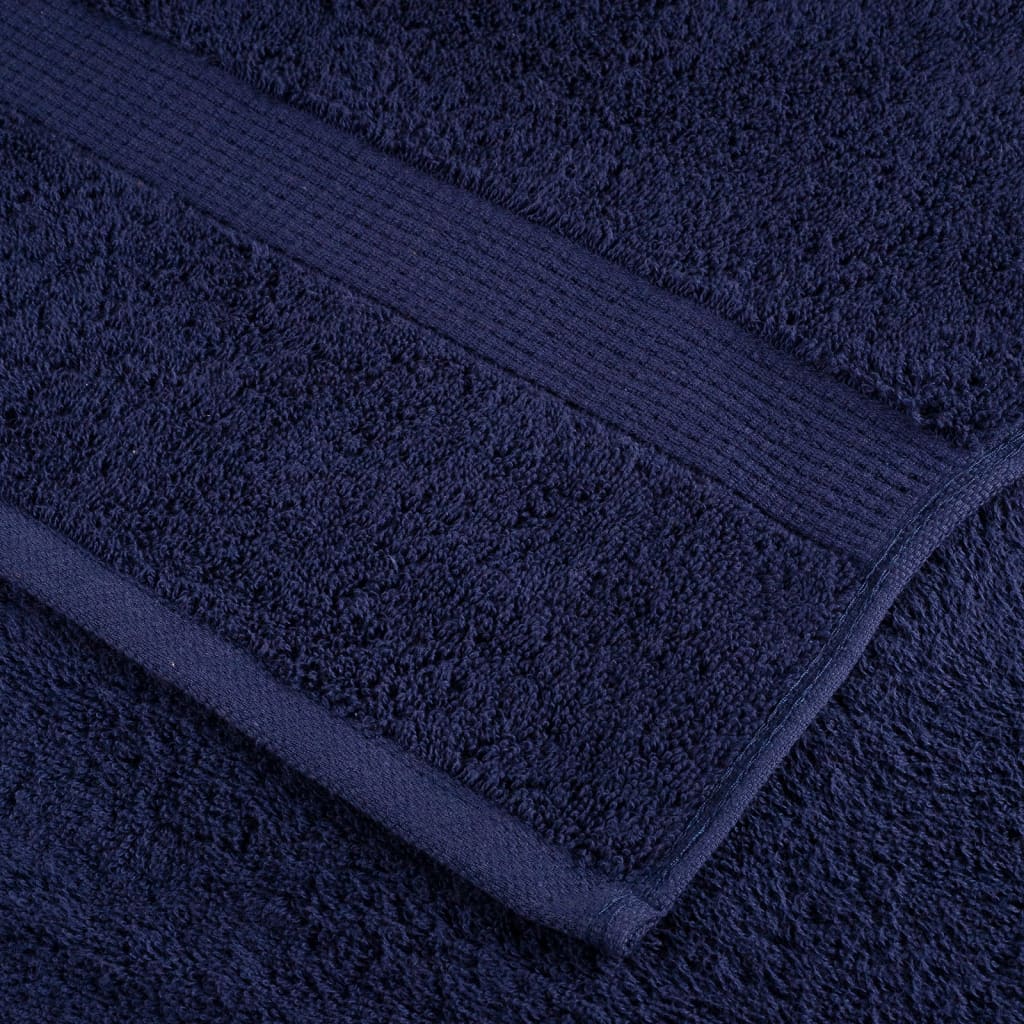 Premium Waschhandtücher SOLUND 4er-Set Marineblau 30 x 30 cm 600 g/m²