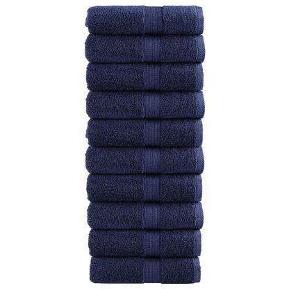 Premium Waschhandtücher SOLUND 10 Stück Marineblau 30x30cm 600gsm