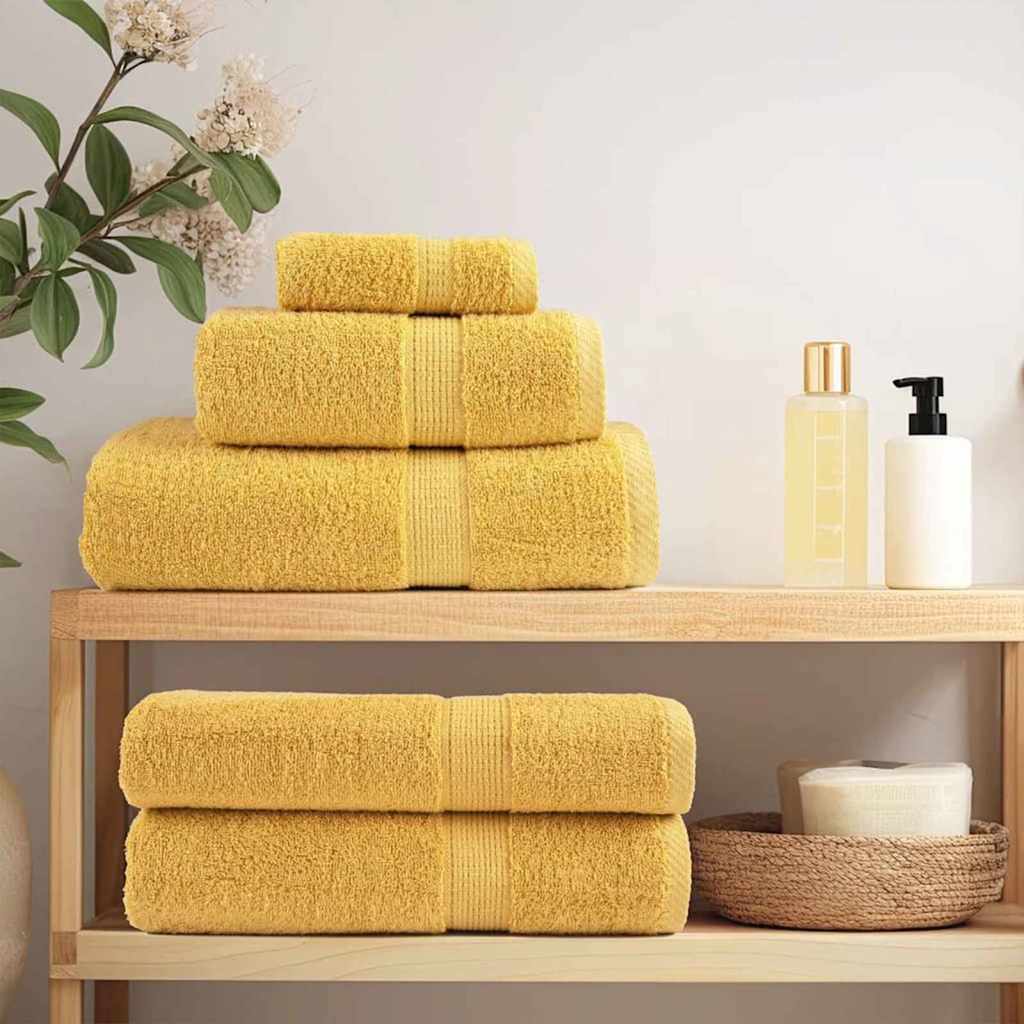 Waschlappen 4 pcs Gold Baumwolle
